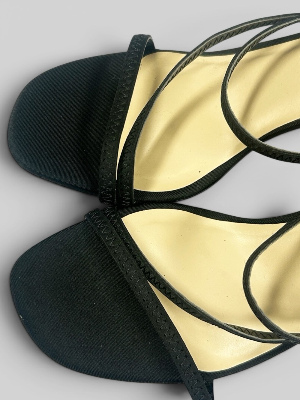 Lulus Ferrara Black Suede Strappy High Heel Sandals Size 10 | Minimalist Chic - Picture 3 of 10